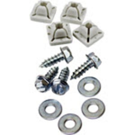 CUSTOM ACCESSORIES Metal/Nylon License Plate Fasteners 93370